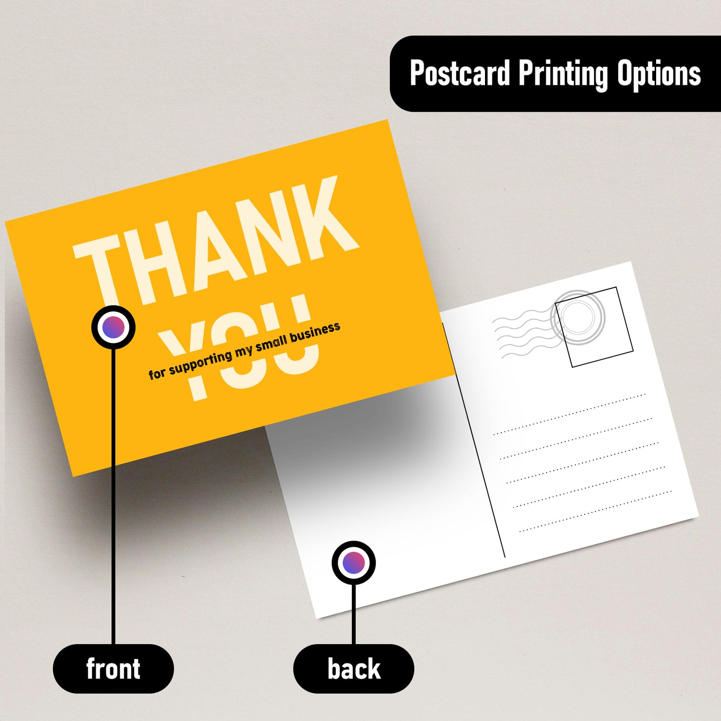 Custom Printed Postcards – Premium Quality – 50 Pack,